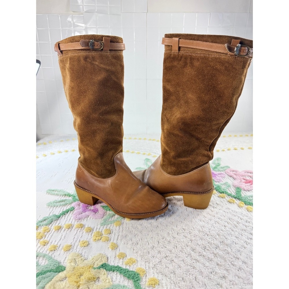 Zodiac USA Women's Brown Suede Leather Tall Boots Size 8‎ M